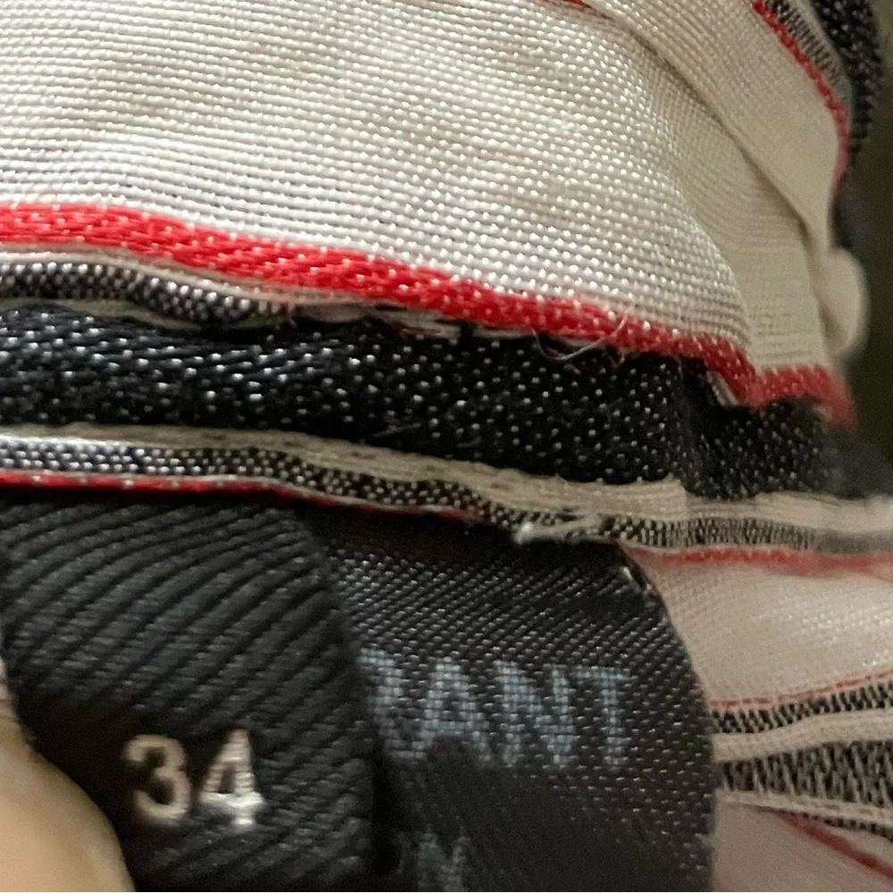 Isabel Marant striped top size 34 with a tie and exposed zipper - Picture 8 of 9